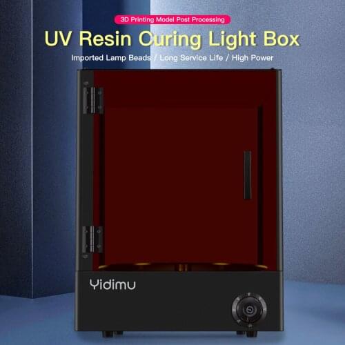 YIDIMU G340 UV Resin Curing Light Box 405nm Curing Machine for LCD DLP SLA 3D Printed 360° Rotating 340x340x310mm Curing Size