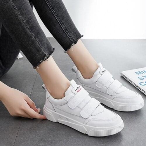 Womens Chunky Sneakers Fashion Velcro Ulcanize Shoes Fashion Comfortable Wearable Running Shoes Female Casual Sport Shoes