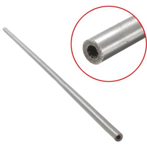 1pc New 4mm*2mm*250mm Silver Stainless Seamless Steel Capillary Round Tube Wall