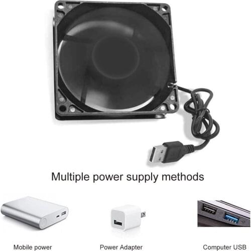 18dBA low noise 12cm 1200RPM 5V USB Cooling Fan Cooler for PC Computer Case Router Set-top Box good heat dissipation for router