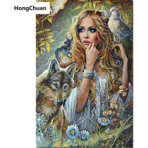 Beautiful Woman 5D DIY Square/Round Diamond Painting Mosaic Cross Embroidery Home Decoration Mural Christmas Gift New Year