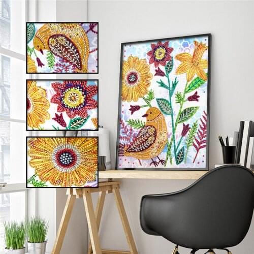 Diamond Cross Stitch 5D DIY Special Shape Diamond Flower Diamond Embroidery / Sticker Mosaic Home Decor
