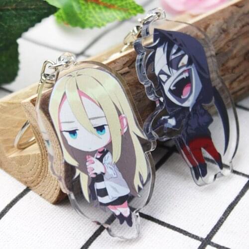 Anime Angels of Death Isaac Foster Cartoon Figure Gray Cartoon Pendants keychain cute fun acrylic Toys Key Ring Gift llaveros