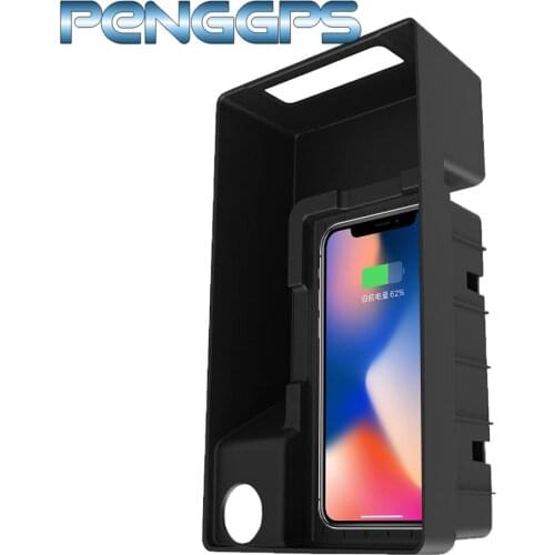 QI Wireless Car Charger For Audi A4/A5/S4/S5 2016 2017 2018 Intelligent Infrared Fast Wireless Charging Car Phone Holder