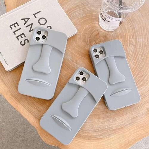 Easter Island Stone Statues Phone case for iPhone 12 11 Pro XS Max XR X 3D Soft Silicone back cover for iPhone 8 7 6 Plus SE2