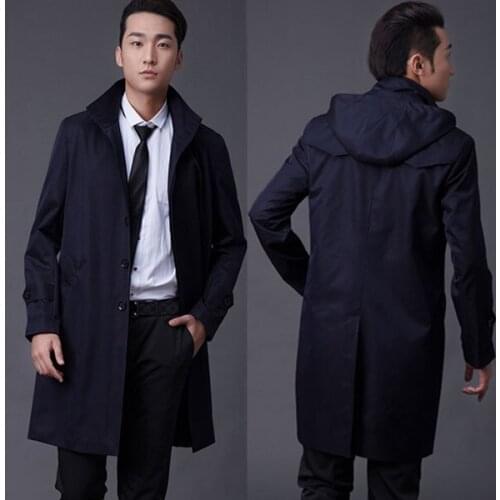 Мужские тренчи с капюшоном CHEN ZE JIA China At AliExpress