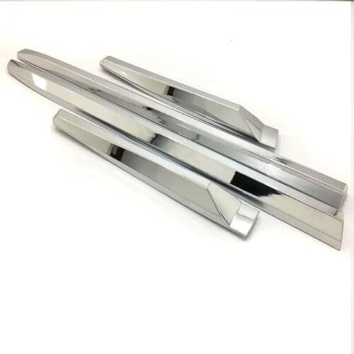 For Toyota Land cruiser Prado fj150 2018 ABS chrome side door trim cover car styling body guard deflector accessories