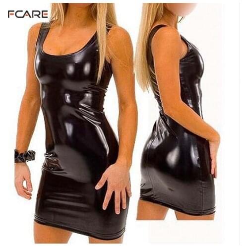 Fcare sexy underwear clubwear S ~ 3XL patent leather sexy lingerie