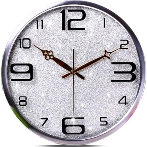 Creative Round Wall Clock Art Nordic Glass Luxury Digital Wall Clock Large Silent Bedroom Reloj Pared Home Decortion WF50WC