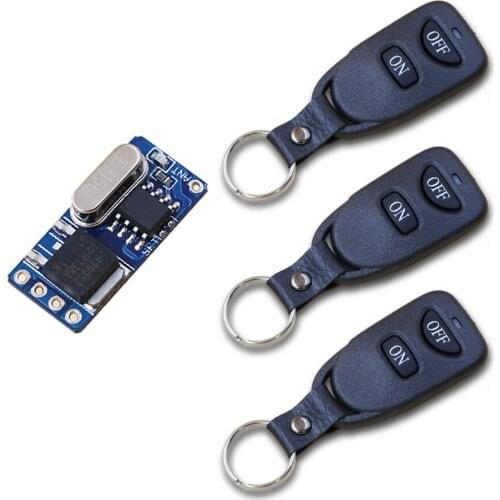 New Type DC3.5V 4.5V 5V 6V 7V 9V 12V Multi-Function RF Wireless Remote Control System Receiver+ 3Transmitters for Smart Home