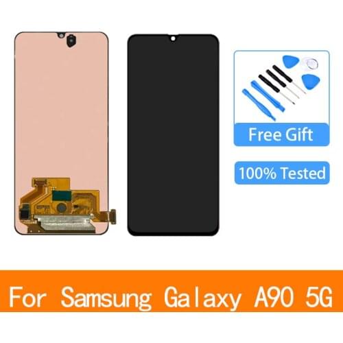 Original For Samsung Galaxy A90 5G A908 LCD Display with Touch Screen Digitizer Assembly SM-A908B, SM-A908N lcd
