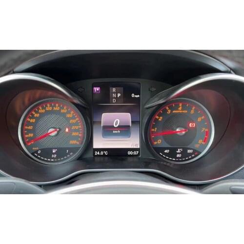 Dashboard Gauge Face For Mercedes C-Class C63 C200L, GLC260 Upgrade AMG Gauge Face Carbon Fiber Material 320Km/h 260Km/h
