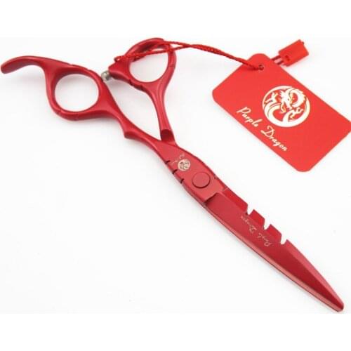 TOPPEST QUALITY 6.0'' Red Paint Hairdressing Scissors JP 440C 62HRC Home & Salon Cutting Scissors Thinning Shears Hair Scissors