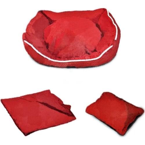 Print Pet Bed for Small Medium Big Dogs Bed Sofa Cozy Dog House Puppy Nest Sleeping Warm Kennel/Blanket/Pillow PB0052