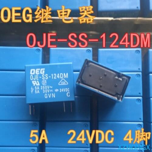 Relay OJE-SS-124DM 4-pin 5a, a group of normally open 24 V