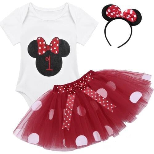 Mini Mouse Dress Girls Fancy Halloween Cosplay Mini Princess Tutu Dresses Baby Girls Costume Clothing For Girl Birthday Party
