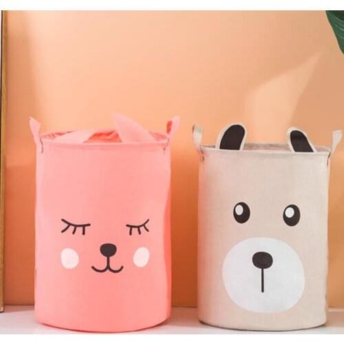 Folding Laundry Basket Large Capacity Clothing Laundry Basket Bag Clothes Storage Bag Children Toy Storage Bucket Waterproof