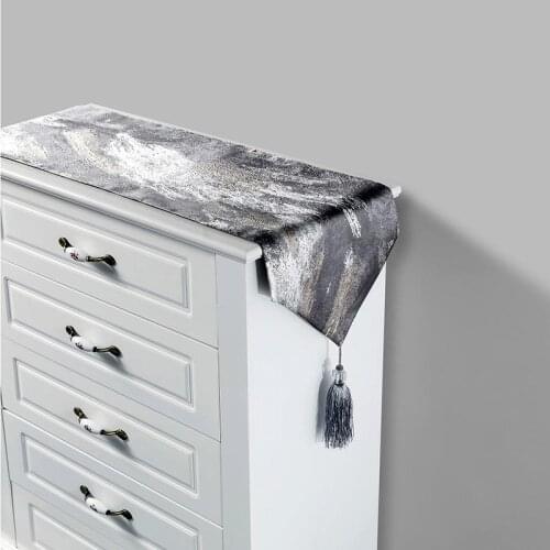 Modern high-grade polyester Jacquard tablecloth home living room TV cabinet table flag luxury tablecloth