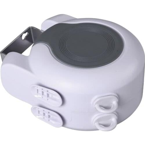 Retractable Clothesline Heavy Duty Portable Clothes Dryer with 2 Adjustable PVC Rope String