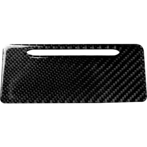 Fit For Audi A4/A5/B9 carbon fiber rear cigarette lighter panel decoration modification accessories car accessories