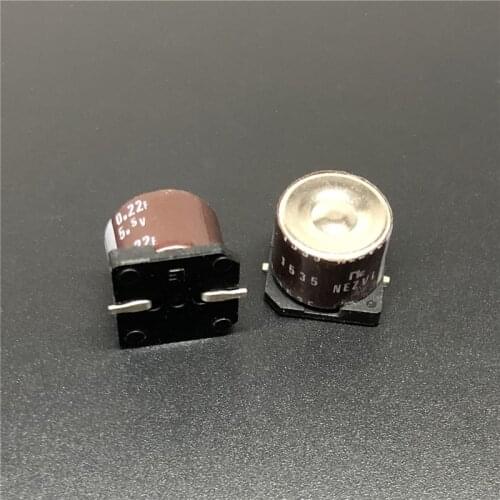 2Pcs/10Pcs 0.22F 5.5V NIC NEZVL Series 12.5x10mm 5.5V0.22F SMD Farad Super Capacitor