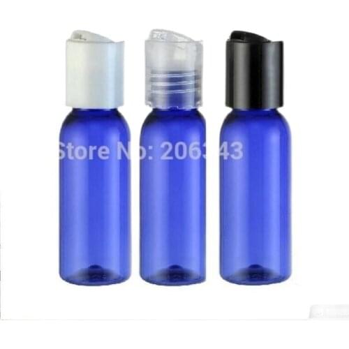 30ml blue ROUND SHOULDER plastic PET bottle ,toilet water bottle,lotion bottle with press lid
