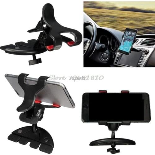 360 Degree Universal Car CD Slot Holder Clip Mount Cradle Stand For Mobile Phones GPS