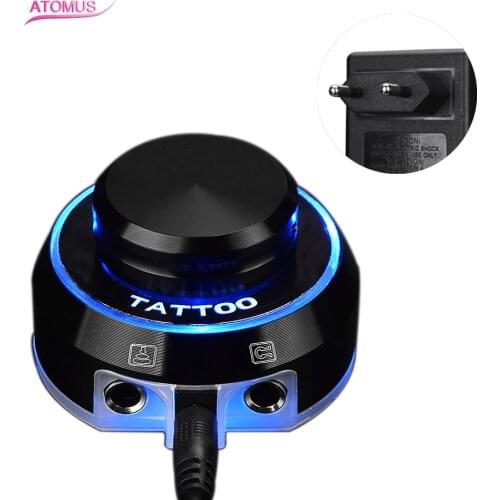 2019 Tattoo Accessories New Mini Tattoo Power Supply Pedal With Knob to Adjust Voltage Supplies