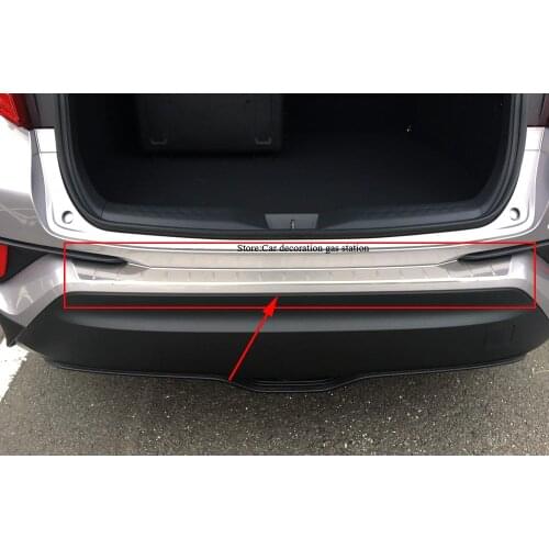ACCESSORIES FIT FOR TOYOTA C-HR CHR 2017 REAR BUMPER PROTECTOR STEP PANEL BOOT COVER SILL PLATE TRUNK TRIM