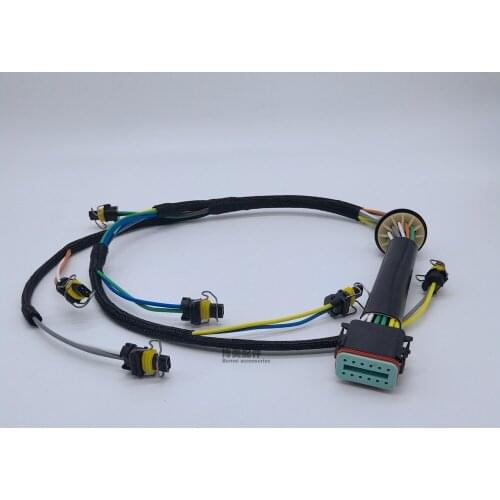 Free shipping engine injector harness engine cylinder line assembly for Excavator 325C/325D/329 C7