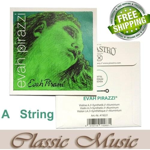 Free shipping ,Evah Pirazzi Violin String, A String (419221),Ball End made in Germany,4/4