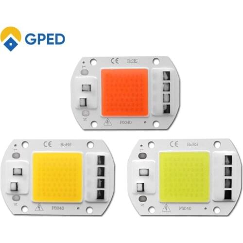 COB LED Chip 20W 30W 50W Flood Light Bulb Chip No Need Driver AC 220V Grown Lamp Diy Spotlight Floodlight