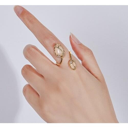 Dara New Coming Fashion Fan-shaped Skirt Open Tail Ring For Women