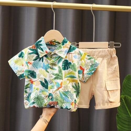 0-5 Years 2pcs Boys Summer Clothes Sets Children Fashion Shirts Shorts Outfits for Baby Boy Toddler Tracksuits