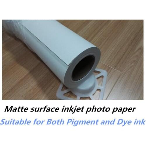 Pigment Ink Printing Matte 230g Photo Paper Roll for Large Format Printers