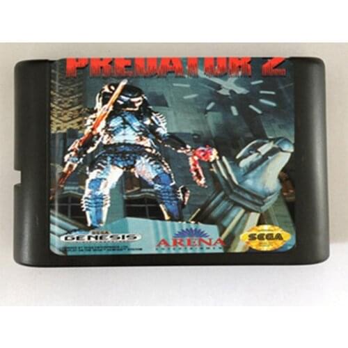 Predator 2 Game Cartridge Newest 16 bit Game Card For Sega Mega Drive / Genesis System
