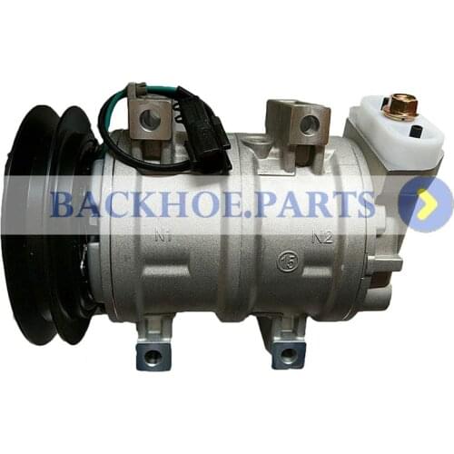 24V Air Conditioning Compressor 4456130 for John Deere 135C 200CLC 210 225CLC 230CLC 270CLC 370C 75C 80C