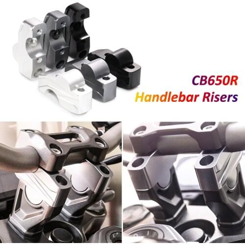 Motorcycle Handlebar Mount Compatible for CB650R CNC Aluminum Alloy Handle Bar Riser Clamps High Quality Steering Wheel Adapter