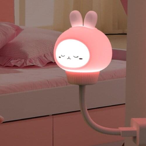 Bunny Lamp Night Motion Sensor Light Lampka Nocna Lamps Usb Luce Notturna Bed Room Decoration Table Be Book Cordless Wireless