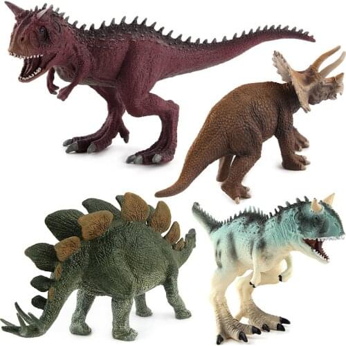 Animal Dinosaur World Model Comfortable Toy Simulation Ox Dragon Stegosaurus Triangle Dragon Hand Office Doll Childrens Gift