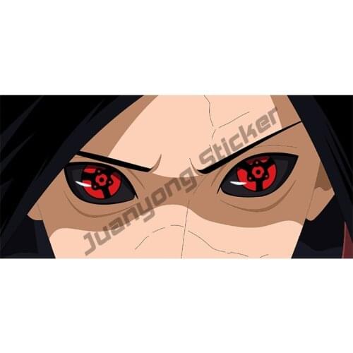 Ninja Madara Sharingan Vinyl Car Stickers for Bumper Laptop Window Trunk Scratch-proof Fine Decal Camper Accessories PVC13x6cm