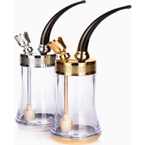 New Popular Bottle Water Pipe Portable Hookah With filter Shisha Tobacco Smoking Pipes Filtration