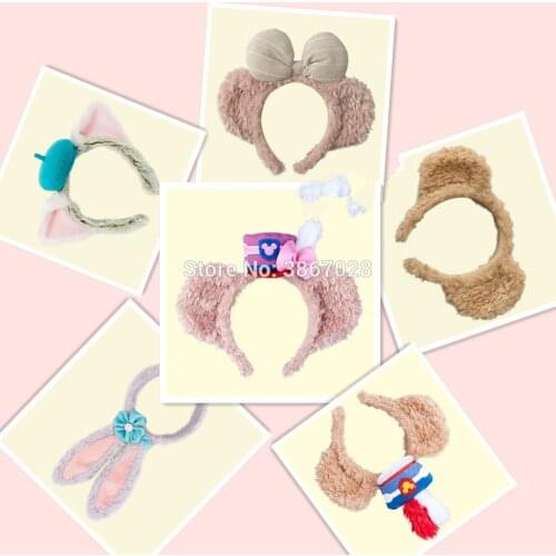 NEW Minnie mickey 35th Duffy Bear Shelliemay Stella Lou Rabbit Gelatoni EARS COSTUME Headband Cosplay Plush Adult/Kids Gift 2018