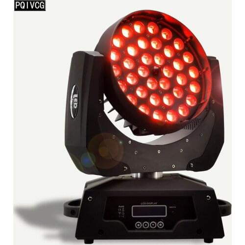 36x12w Zoom Wash Light RGBW 4-in-1 Zoom Dyeing Lights DMX512 Disco Moving Head