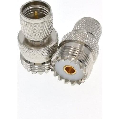 RF ADAPTER MINI UHF MALE TO UHF FEMALE PL259 KENWOOD ANTENNA CABLE TO MOTOROLA