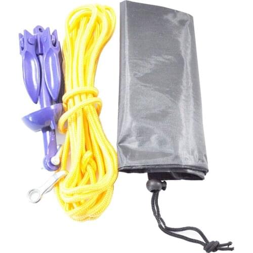 1 Set Small Boat Anchor Kit Folding Grapnel Anchor w/ Rope and Carrying Bag for Kayak Sailboats Inflatable Boats Canoes