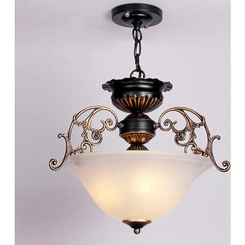 Traditional Kirsite Contracted Chain cORRIDOR Pendant Light Creative European Dining Room Bedroom Living Room Pendant Lamp