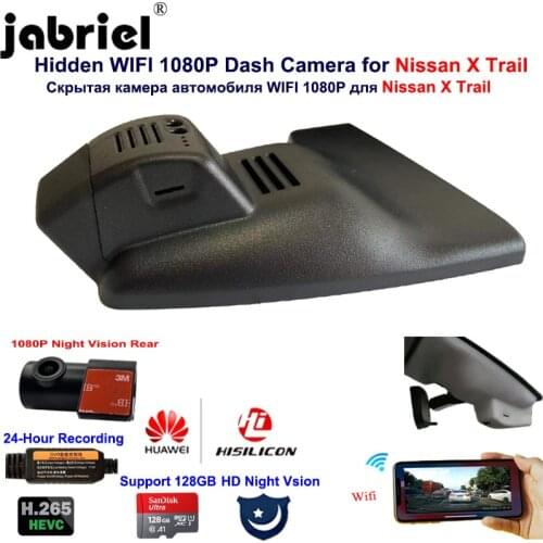 HD 1080P 2K 24H Wifi Dash Cam Car DVR Camera Recorder Night Vision for Nissan x trail t30 t31 t32 2015 2016 2017 2018 2019 2020