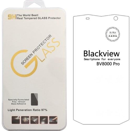 For blackview bv8000pro bv7000pro bv6000 Tempered Glass 9H 2.5D high quality Protector Filmfree white edge liquid