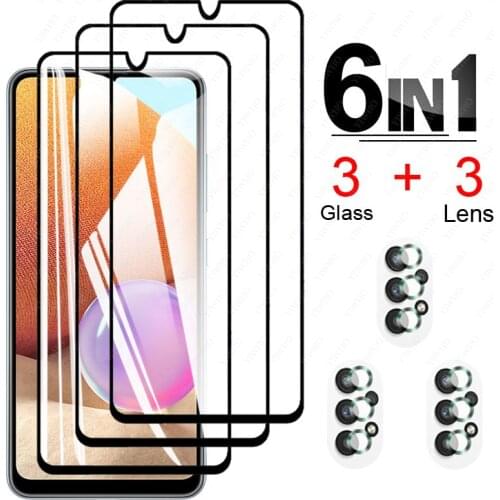 Protective Glass for Samsung A32 A12 Case for Samsung Galaxy A32 A02 A02s A 12 32 12a 32a Tempered Glass Samsun A32 Phone Cover